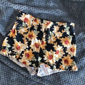 High waisted shorts